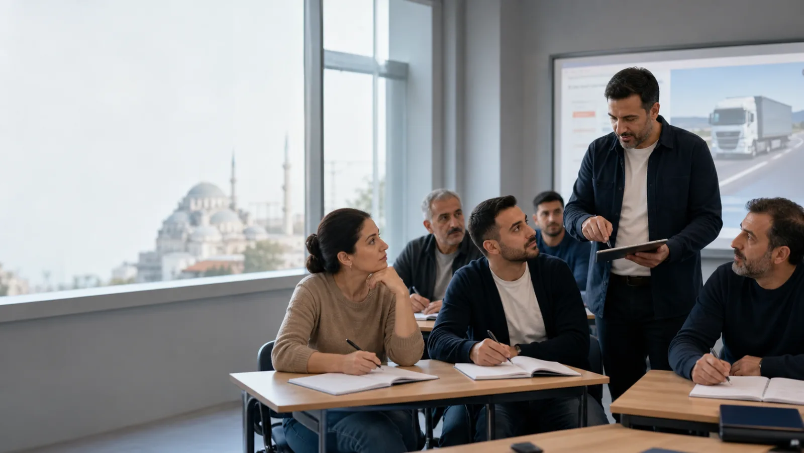 MEB yetkili mesleki eğitim merkezinde eğitmen ve yetişkin kursiyerler